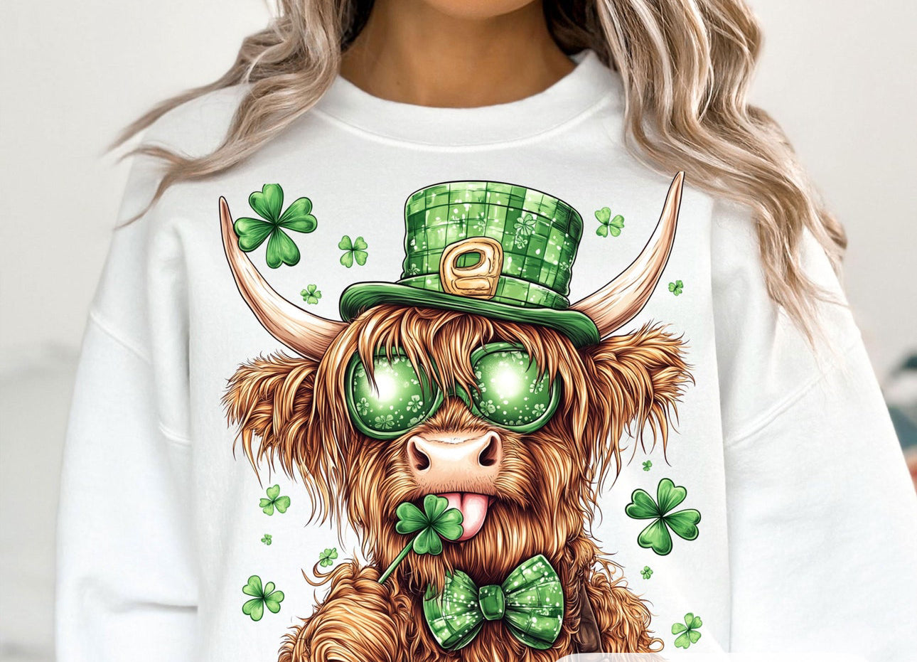 St Patty Cow Shirt Adult