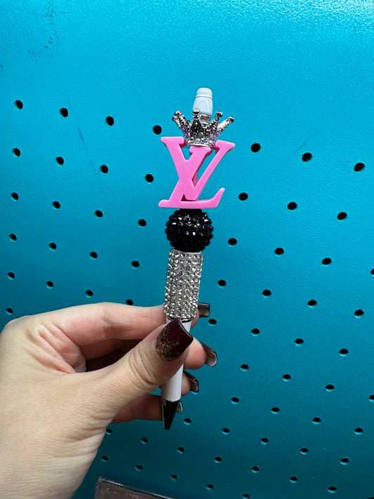 LV RHINESTONE BLING PEN