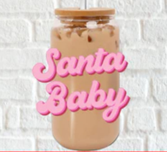 Santa baby decal