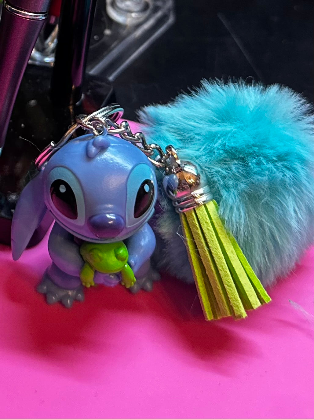 Stitch Frog Keychain