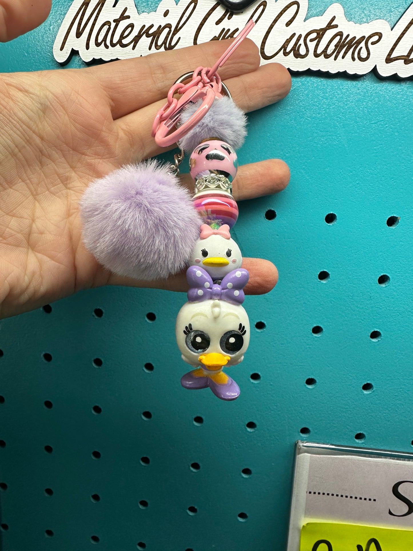 Double Daisy Duck keychain