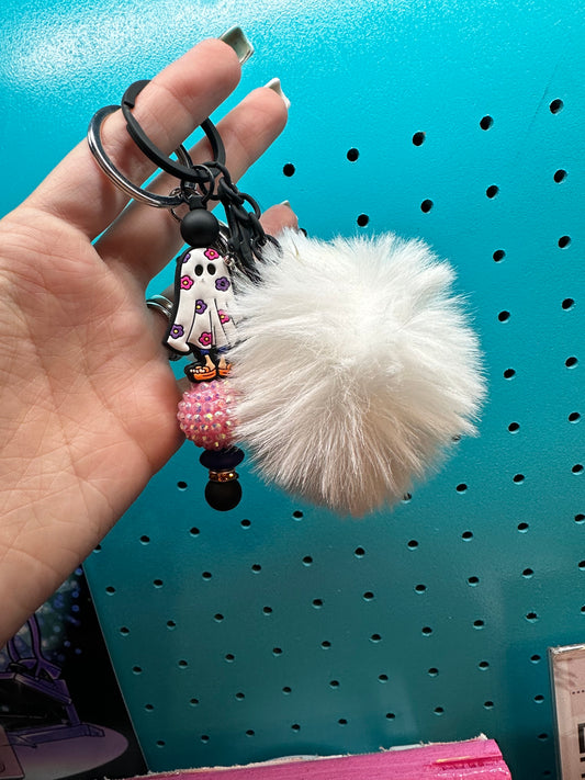 Lizzie McGuire ghost white keychain