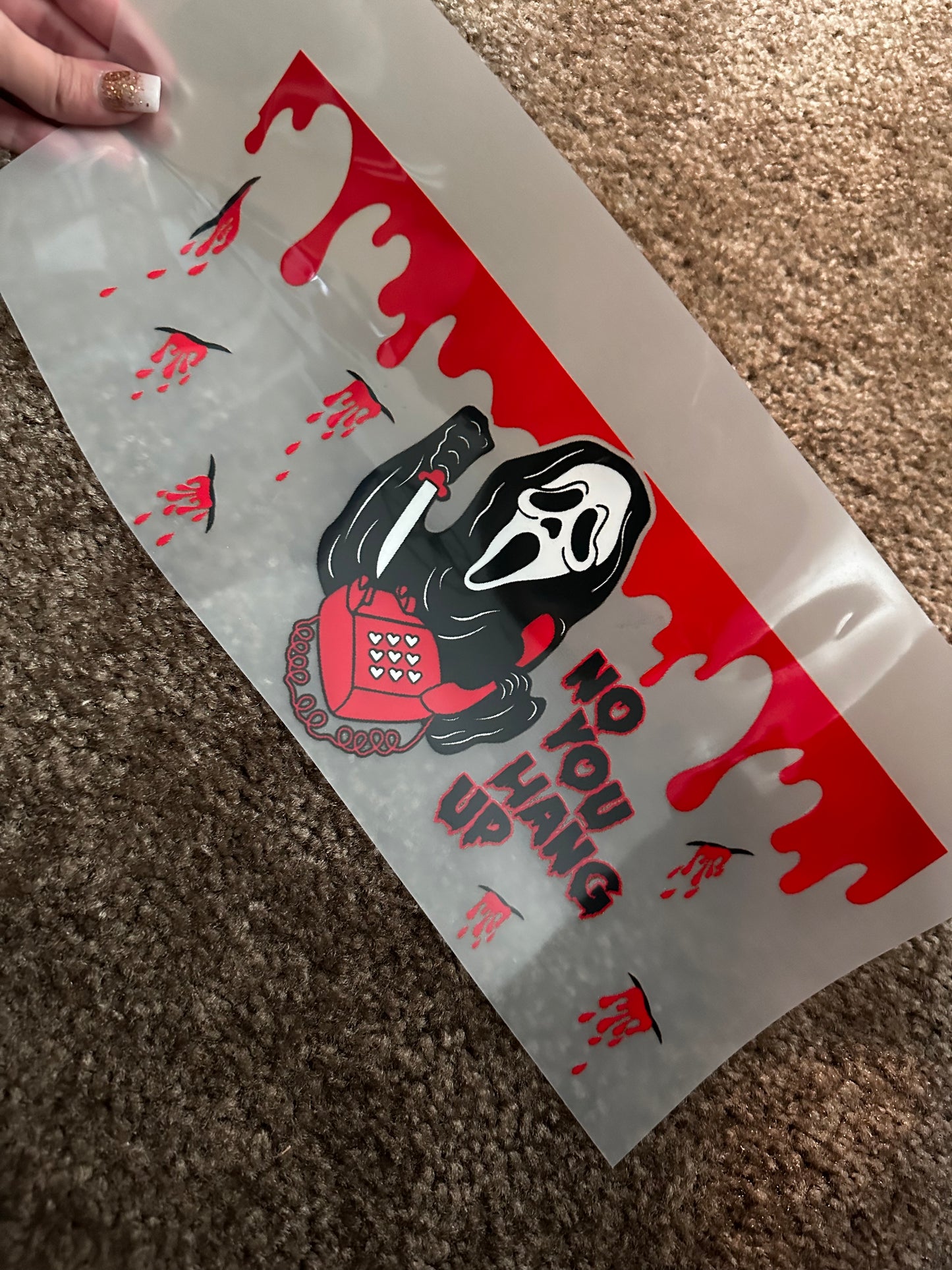 Ghost face red adult