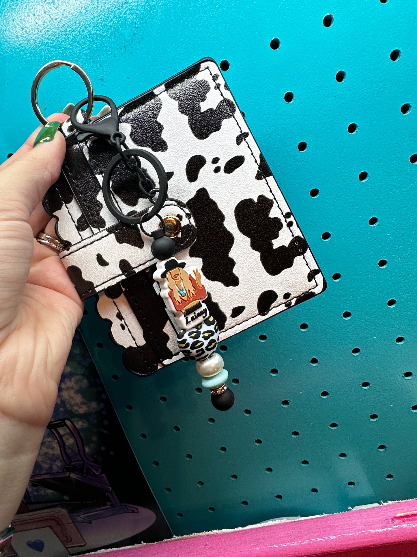 Lainey Wilson cow print wallet