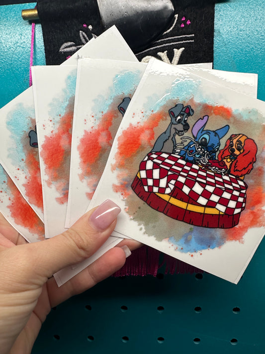 Lady Tramp Stitch Decal