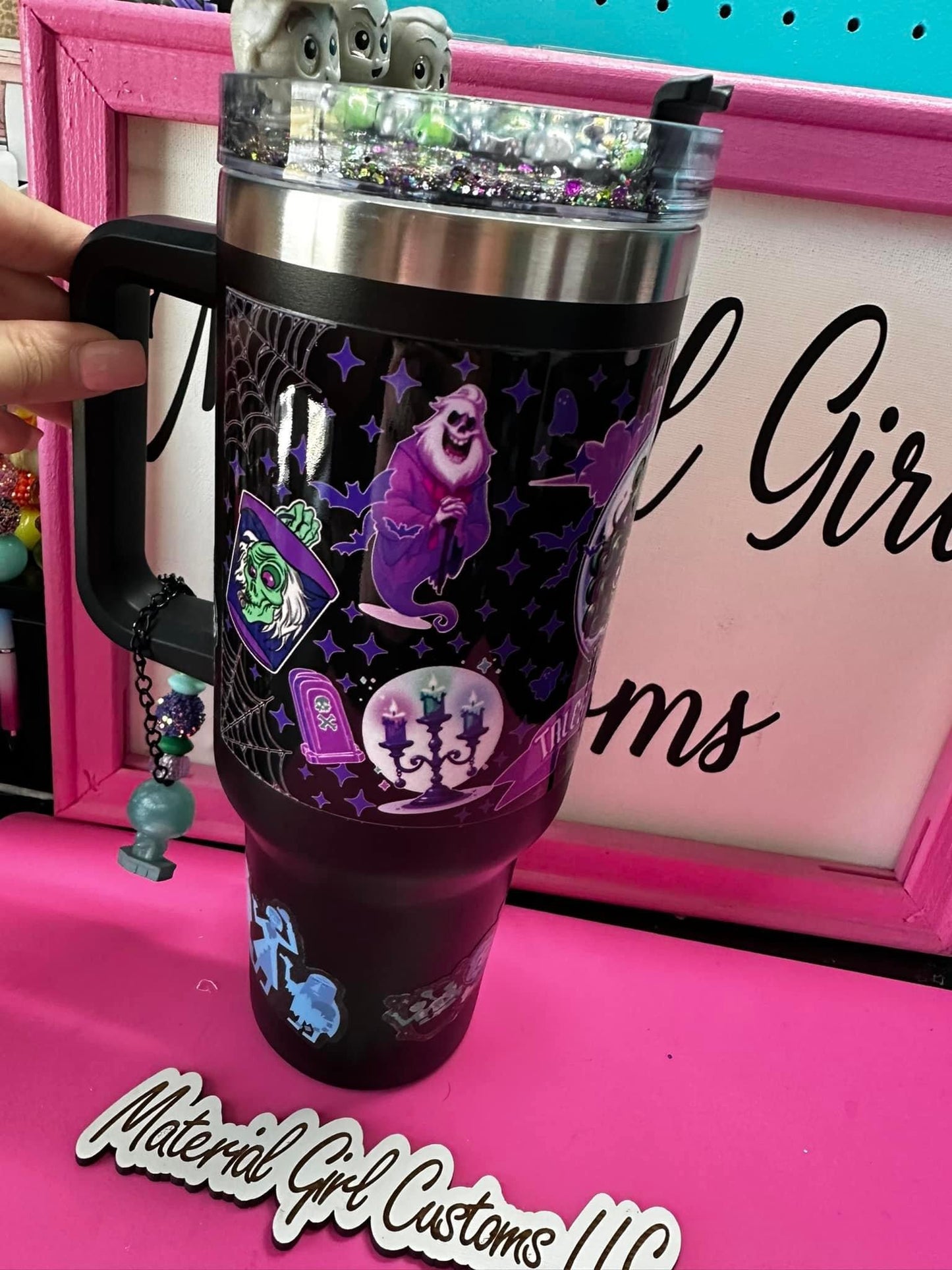 Haunted mansion tumbler