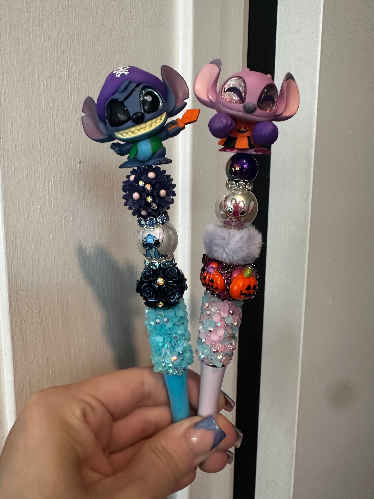 Blue and pink alien