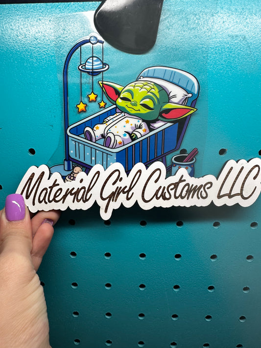 Baby yoda decal