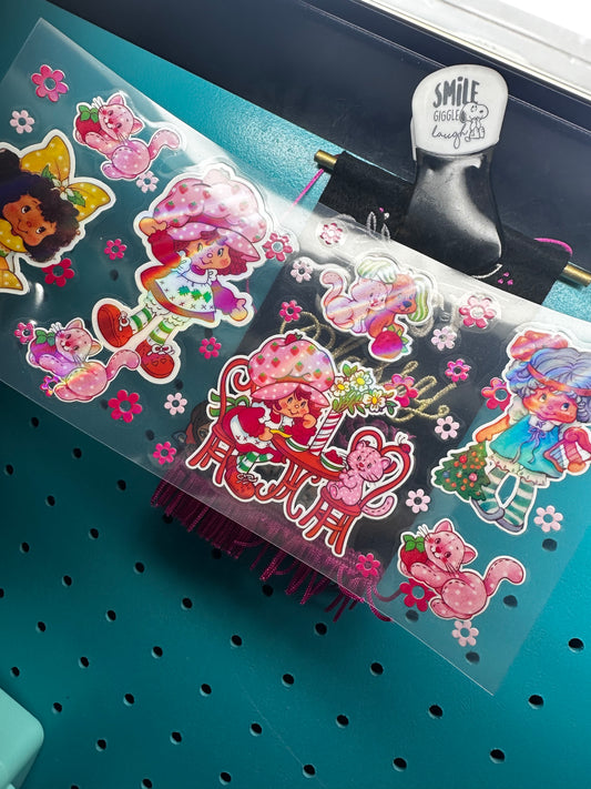 Strawberry shortcake holographic wrap