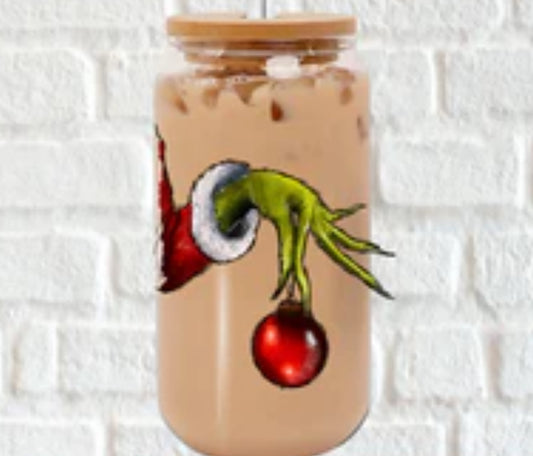 Grinch ornament decal