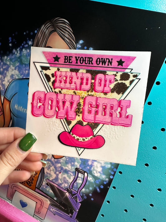 Cowgirl decal