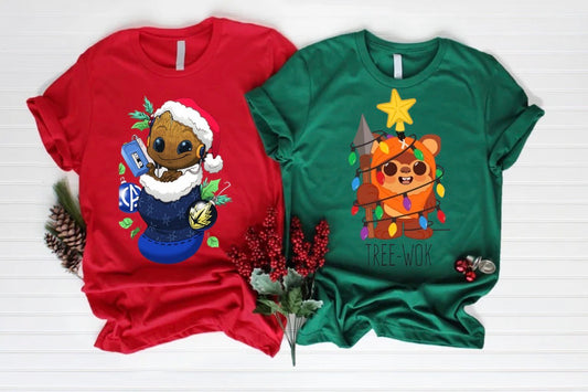 Groot and Ewok DTF prints
