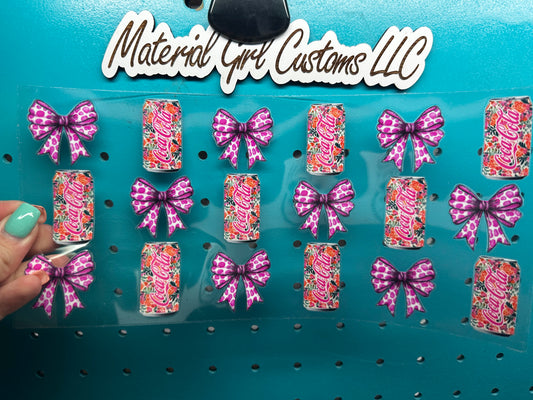 Floral cola soda bows