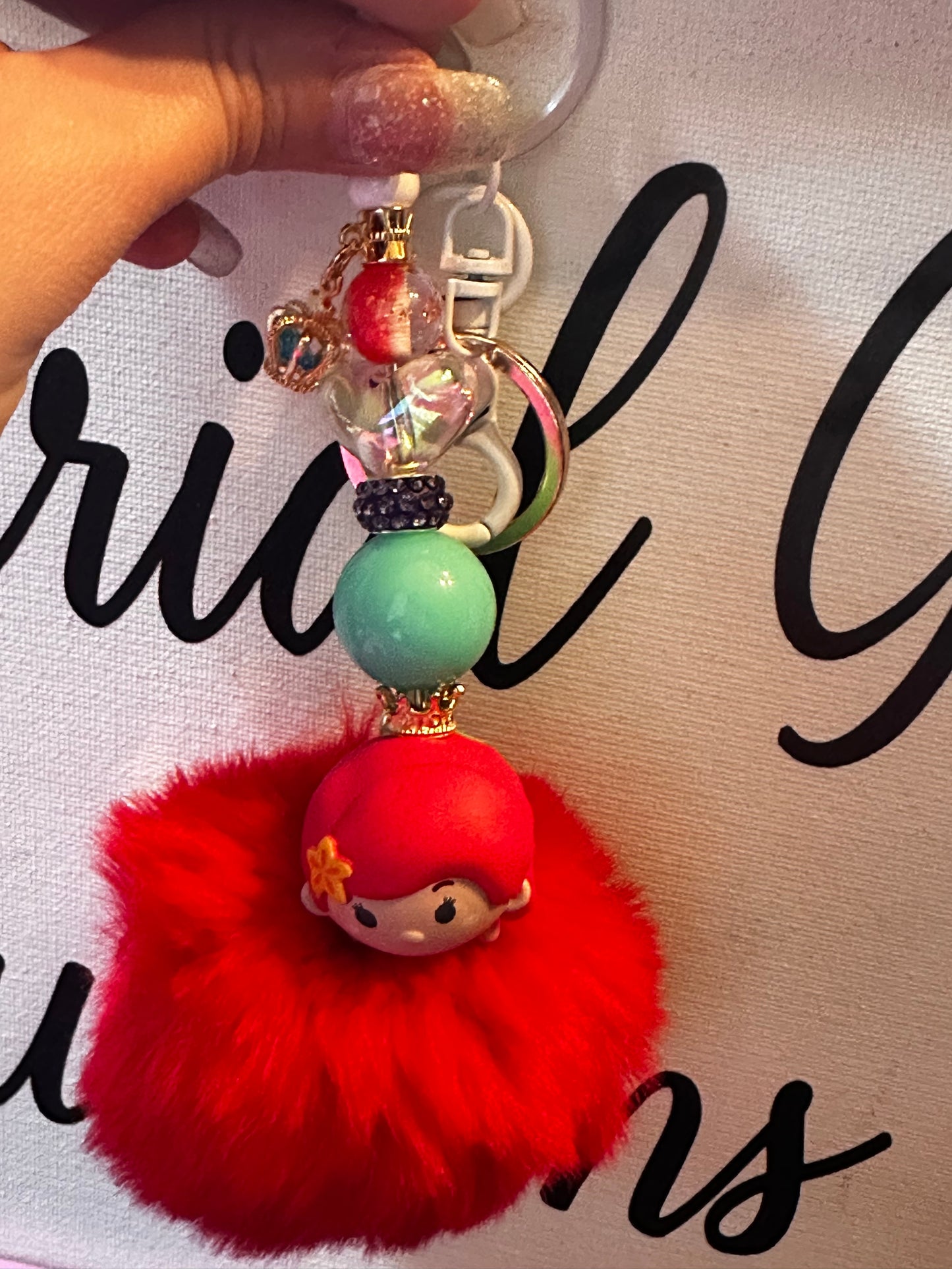 Little mermaid tsum keychain