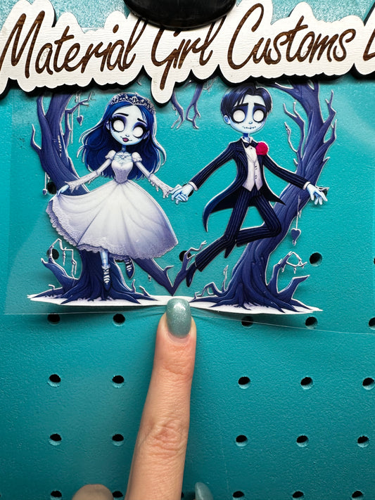 Corpse bride heart decal