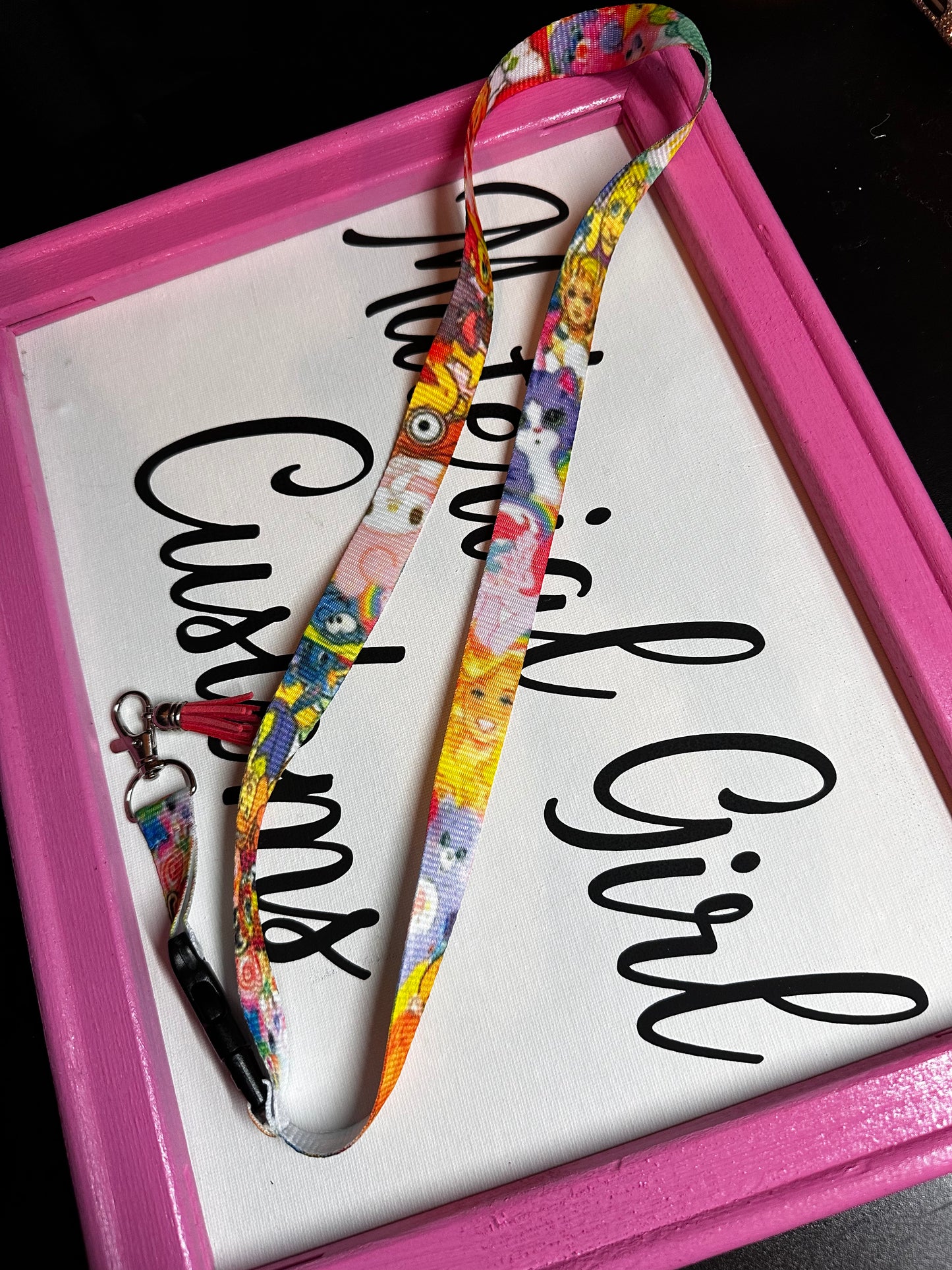 80s theme lanyards