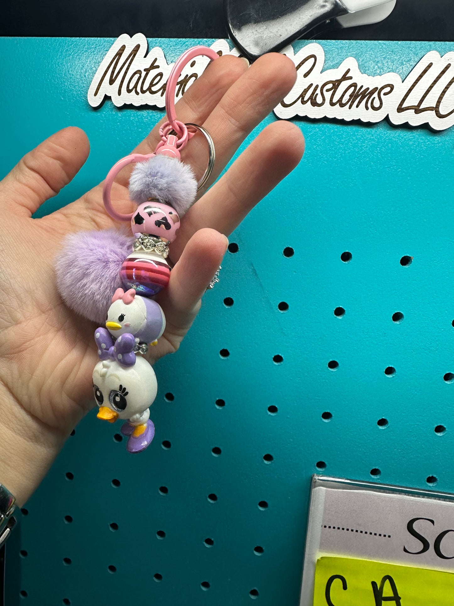 Double Daisy Duck keychain