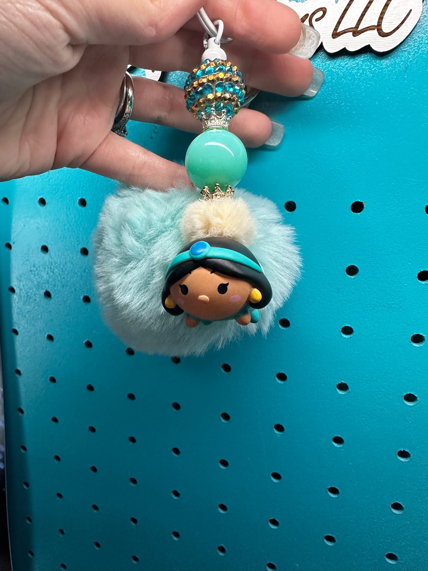 Jasmine keychain