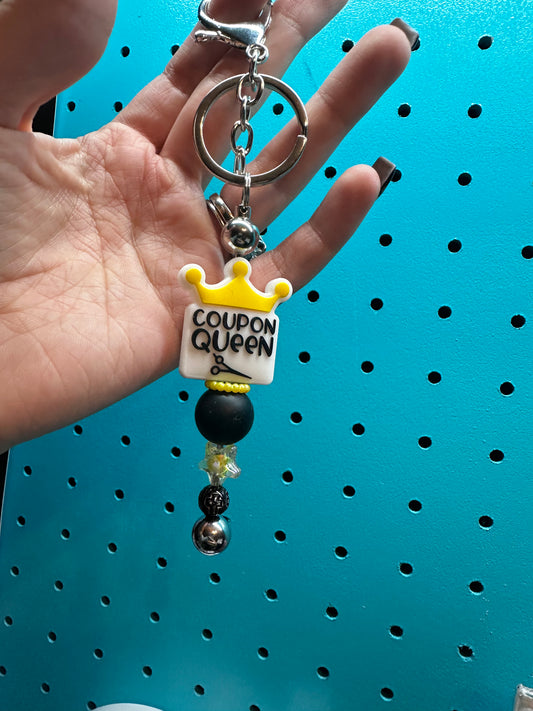 Coupon queen keychain