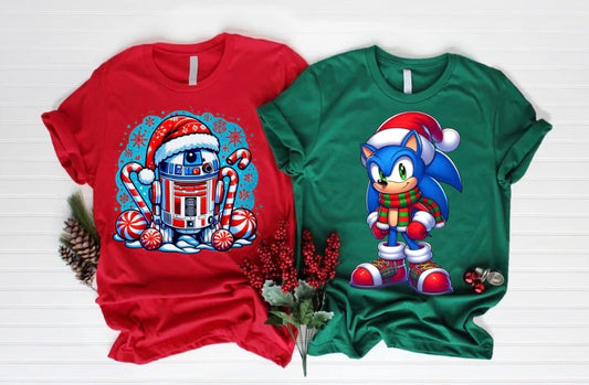 R2D2 and Sonic DTF print