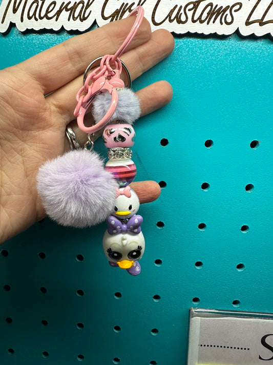 Double Daisy Duck keychain