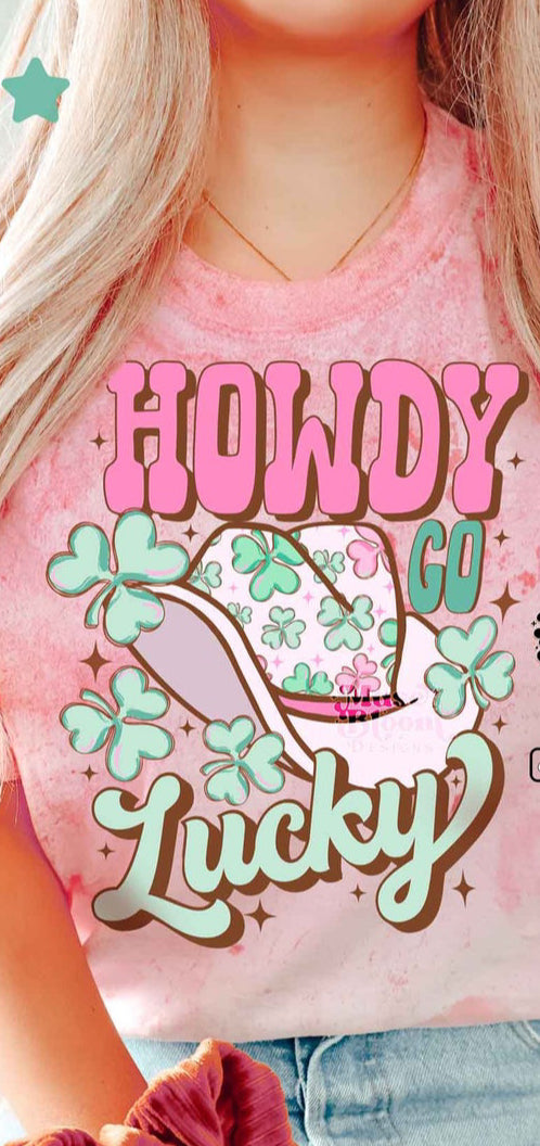 Adult Howdy Go Lucky DTF TRANSFER