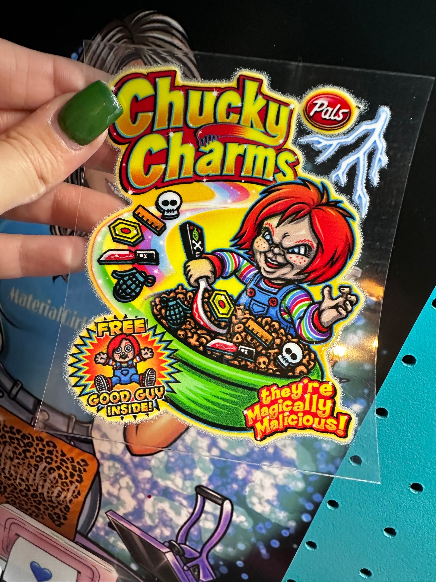 Chucky charms decal