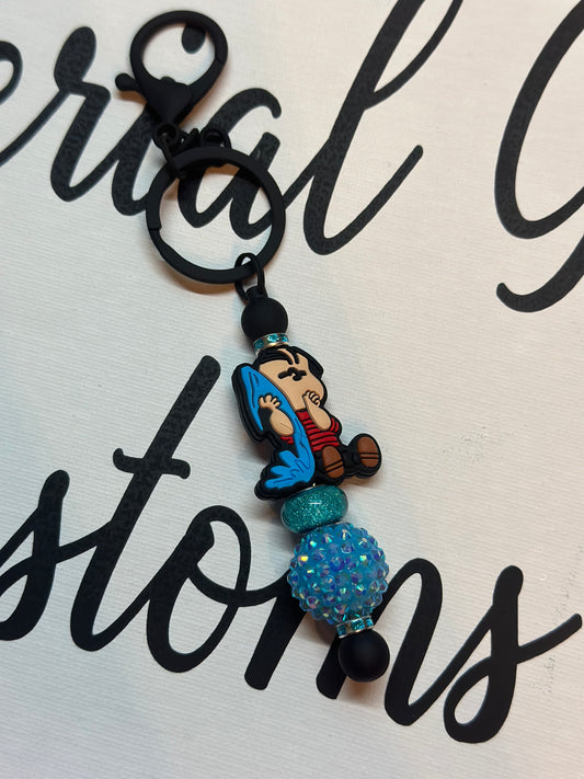 Linus Black Matte Keychain