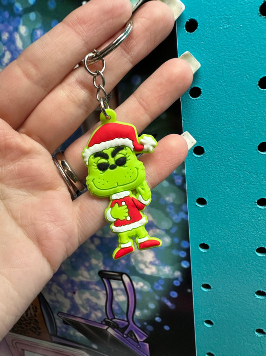 Grinch keychain