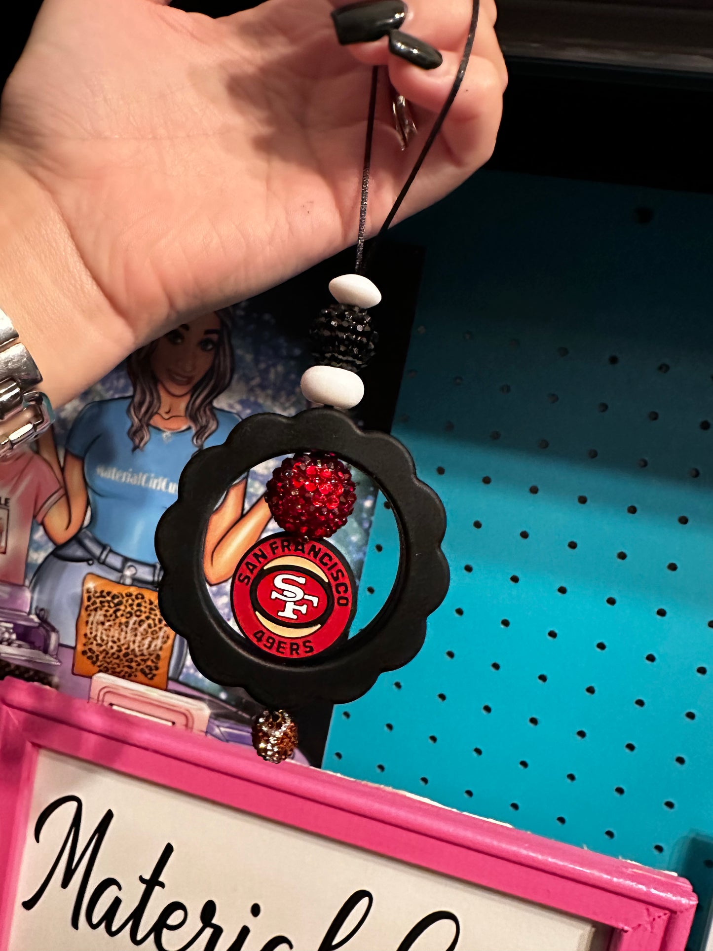 49ers car charm