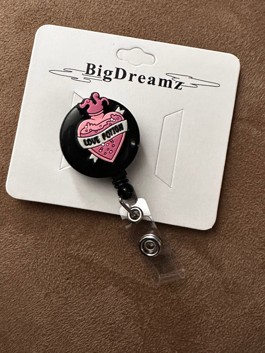 Heart badge reel