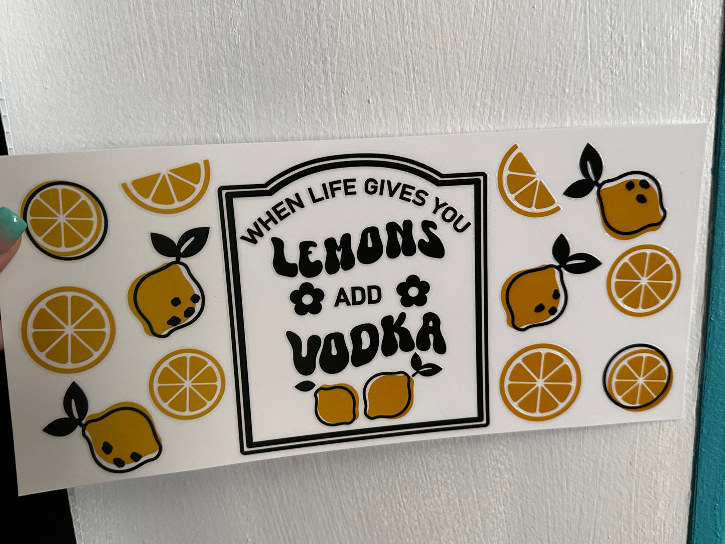 Lemons & vodka wrap